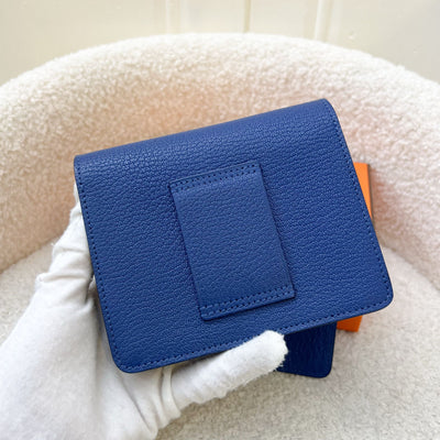 Hermes Roulis Slim in Bleu de France Evercolor Leather and PHW