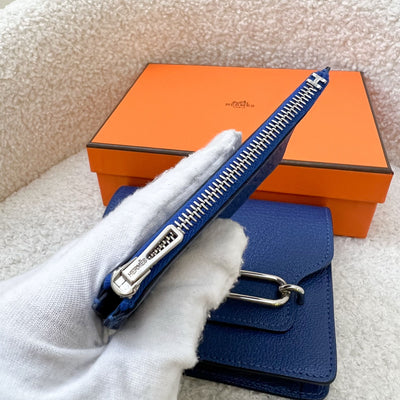 Hermes Roulis Slim in Bleu de France Evercolor Leather and PHW