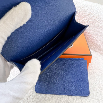 Hermes Roulis Slim in Bleu de France Evercolor Leather and PHW