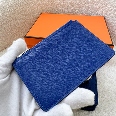 Hermes Roulis Slim in Bleu de France Evercolor Leather and PHW