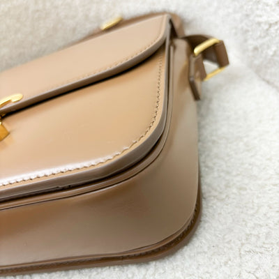 Celine Classique Triomphe Flap Bag in Bronze (Caramel) Shiny Calfskin and GHW