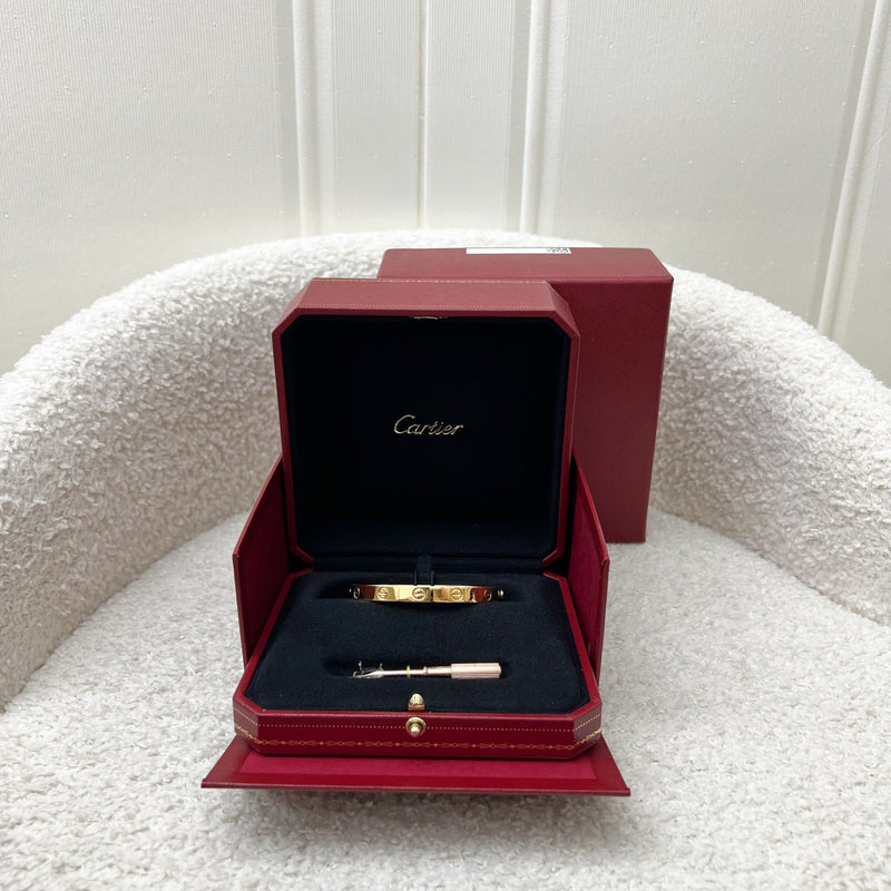 Cartier Love Bracelet in 18K Rose Gold Size 16