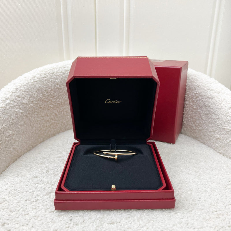 Cartier Juste Un Clou JUC Bracelet Small Model in 18K Rose Gold Sz 16