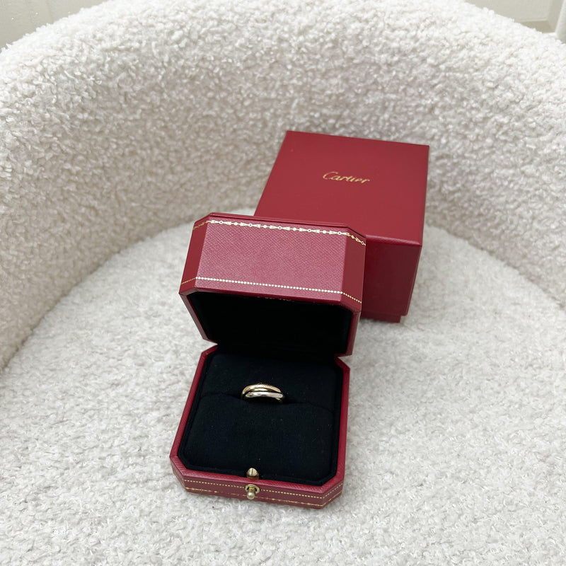 Cartier Trinity Ring in 18K Yellow Gold, White Gold and Rose Gold Sz 50