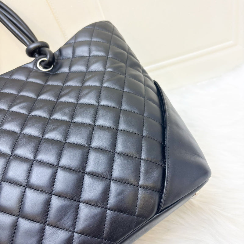 Chanel Cambon Tote in Black Lambskin and SHW
