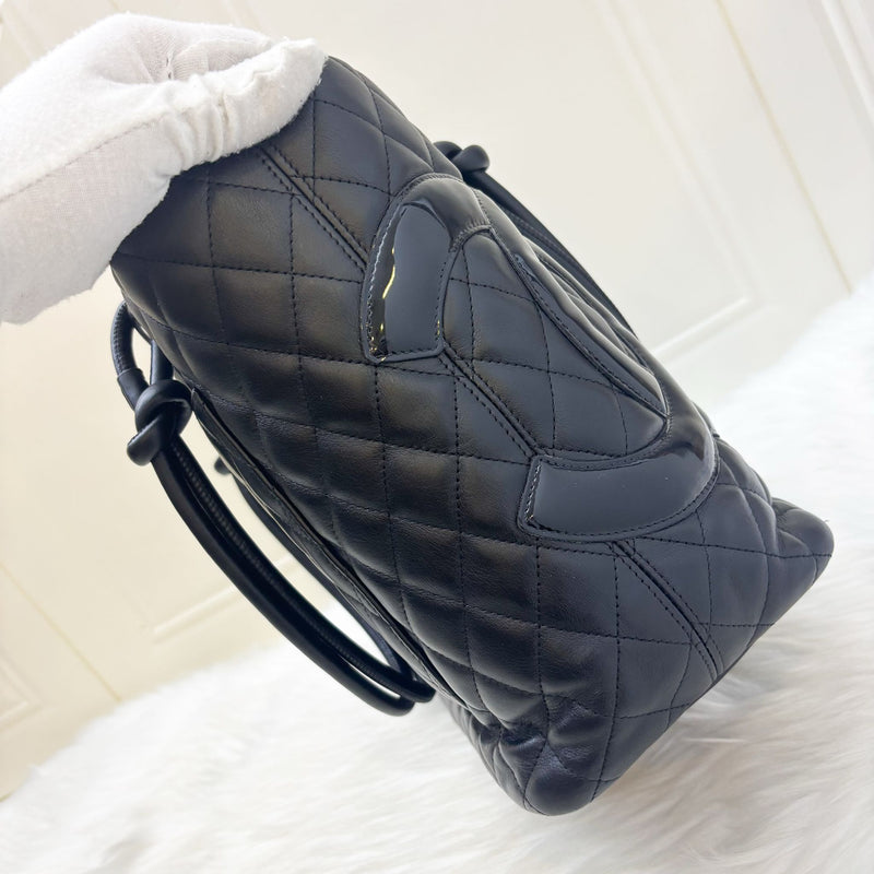 Chanel Cambon Tote in Black Lambskin and SHW