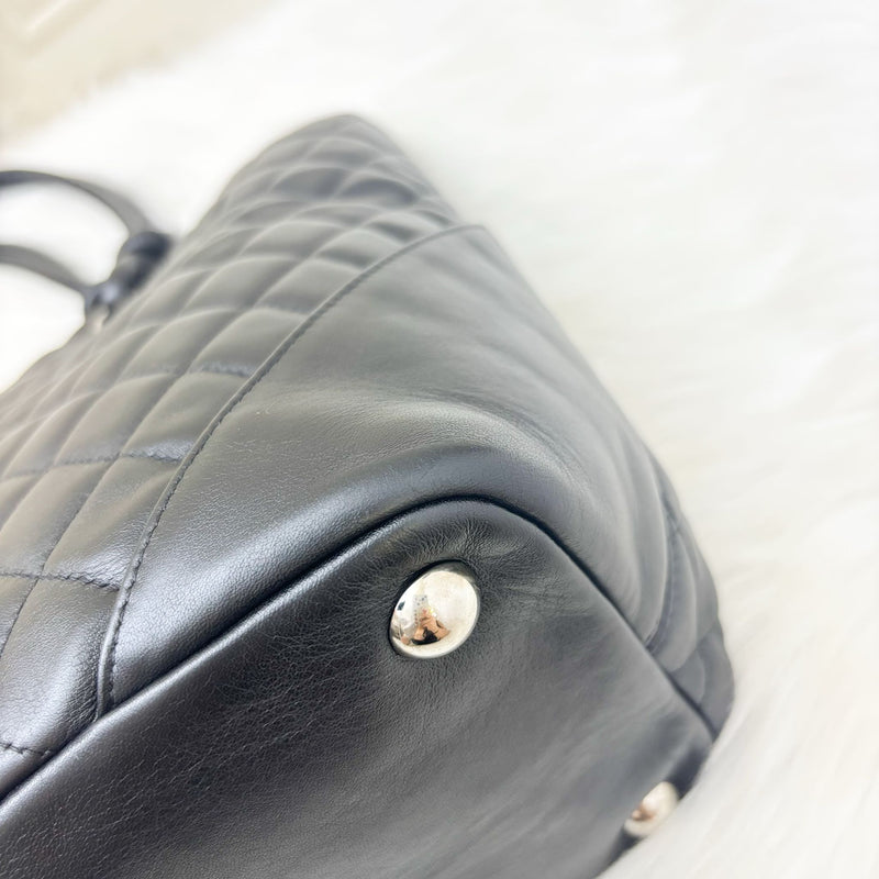 Chanel Cambon Tote in Black Lambskin and SHW