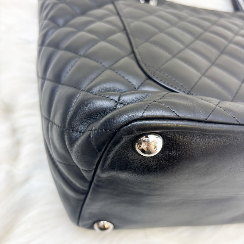 Chanel Cambon Tote in Black Lambskin and SHW