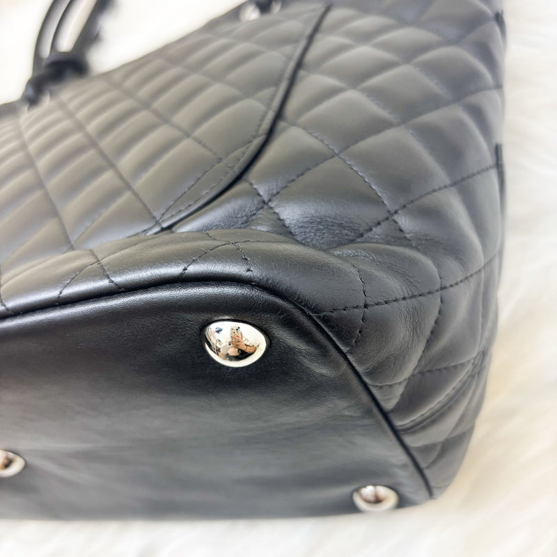 Chanel Cambon Tote in Black Lambskin and SHW