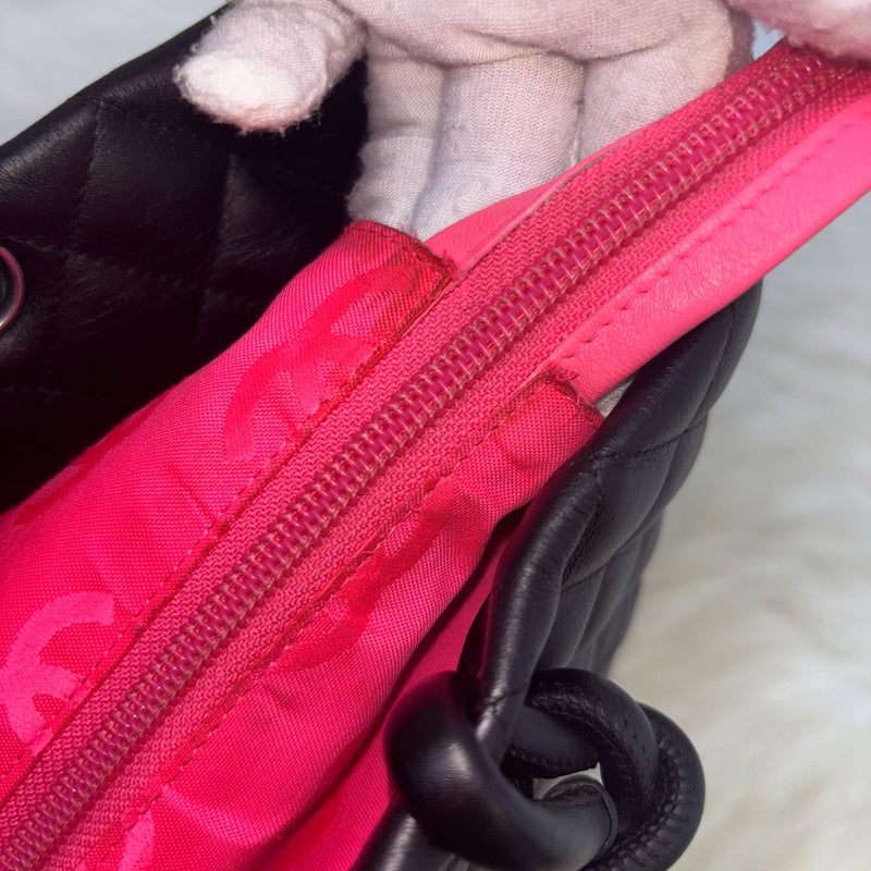 Chanel Cambon Tote in Black Lambskin and SHW