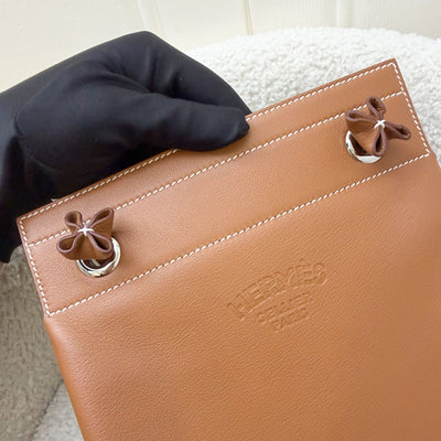 Hermes Aline Mini Short Strap in Gold Veau Cheri Leather