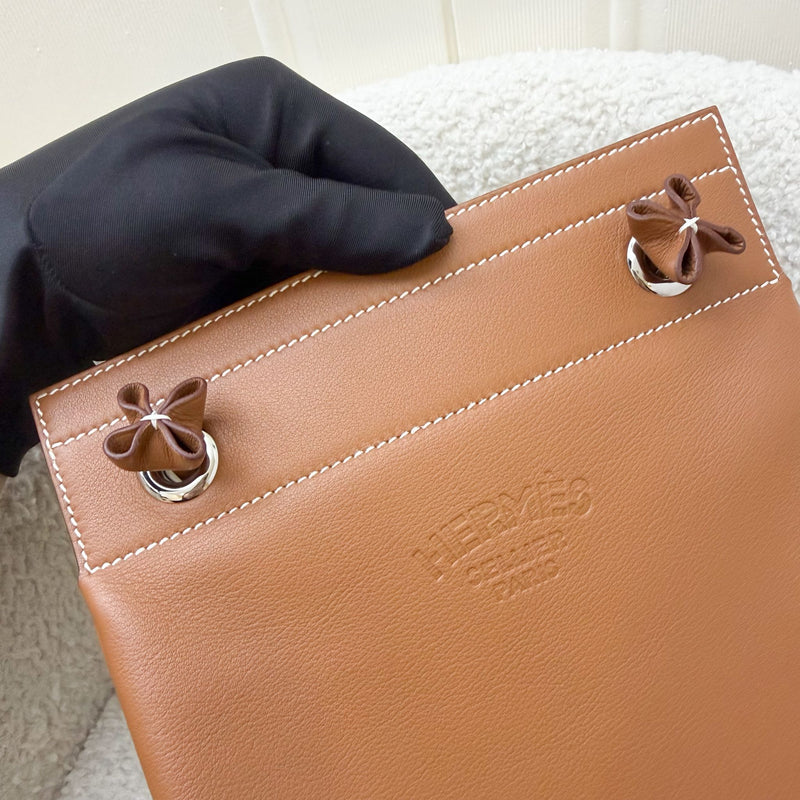 Hermes Aline Mini Short Strap in Gold Veau Cheri Leather