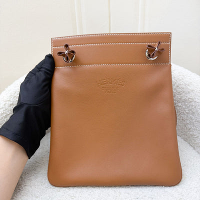 Hermes Aline Mini Short Strap in Gold Veau Cheri Leather