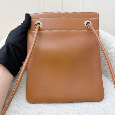 Hermes Aline Mini Short Strap in Gold Veau Cheri Leather