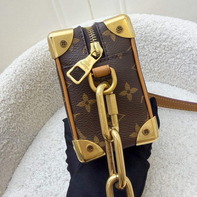 LV Mini Soft Trunk Bag in Monogram Canvas and GHW
