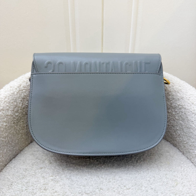Dior Medium Bobby Flap in Grey Stone Calfskin and GHW (Model: M9319UMOL, Colour: 41G)