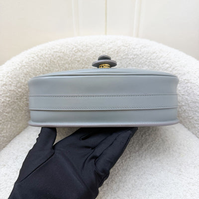 Dior Medium Bobby Flap in Grey Stone Calfskin and GHW (Model: M9319UMOL, Colour: 41G)