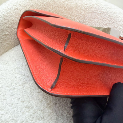 Hermes Constance 24 in Capucine Evercolor Leather and Optique Enamel and PHW