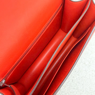 Hermes Constance 24 in Capucine Evercolor Leather and Optique Enamel and PHW