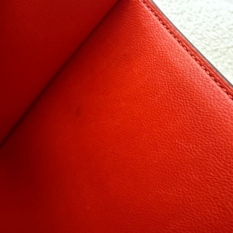 Hermes Constance 24 in Capucine Evercolor Leather and Optique Enamel and PHW