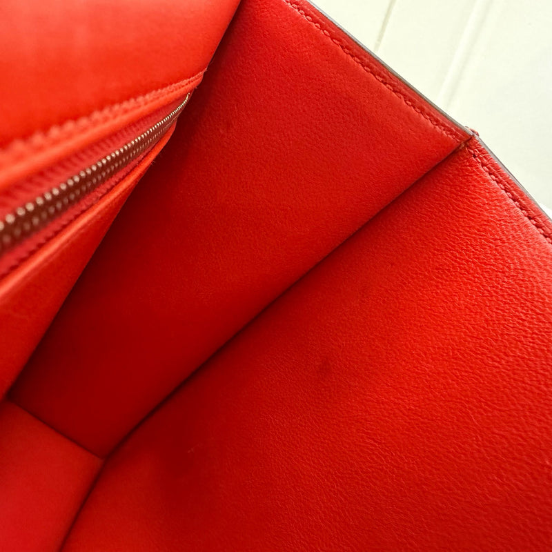 Hermes Constance 24 in Capucine Evercolor Leather and Optique Enamel and PHW