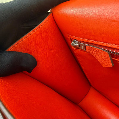 Hermes Constance 24 in Capucine Evercolor Leather and Optique Enamel and PHW