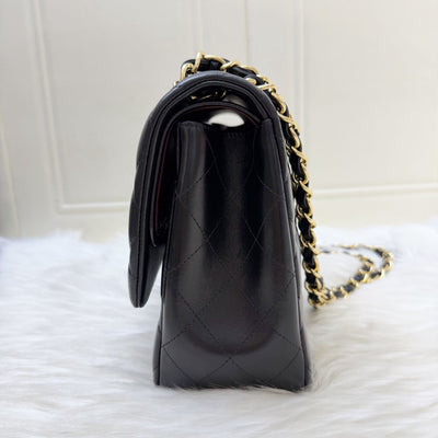 Chanel Jumbo Classic Flap DF in Black Lambskin and GHW