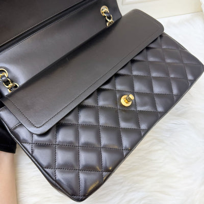 Chanel Jumbo Classic Flap DF in Black Lambskin and GHW