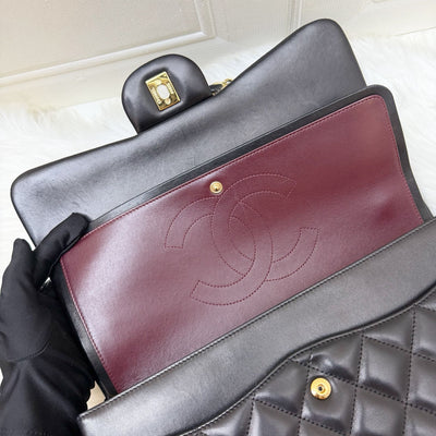 Chanel Jumbo Classic Flap DF in Black Lambskin and GHW