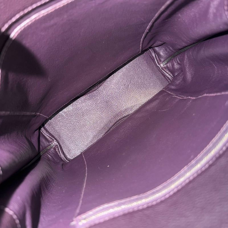 Hermes So Kelly 22 in Raisin Togo Leather and PHW