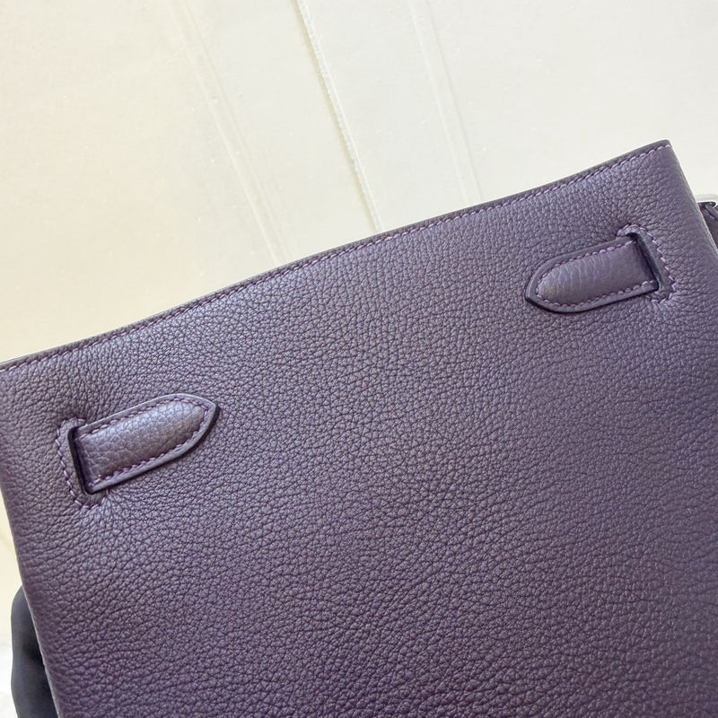 Hermes So Kelly 22 in Raisin Togo Leather and PHW