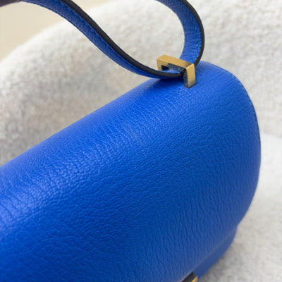 Hermes Constance 18 in Bleu Hydra Chevre Mysore Leather and GHW