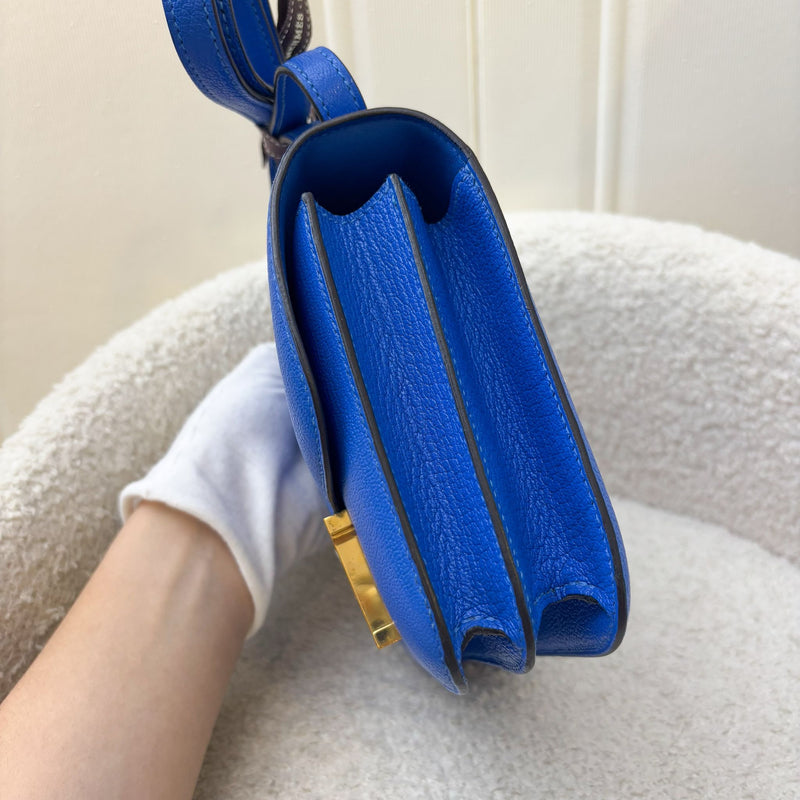 Hermes Constance 18 in Bleu Hydra Chevre Mysore Leather and GHW