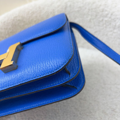 Hermes Constance 18 in Bleu Hydra Chevre Mysore Leather and GHW