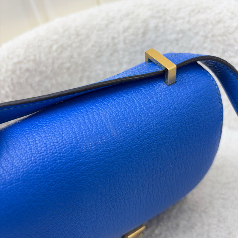 Hermes Constance 18 in Bleu Hydra Chevre Mysore Leather and GHW