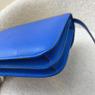 Hermes Constance 18 in Bleu Hydra Chevre Mysore Leather and GHW