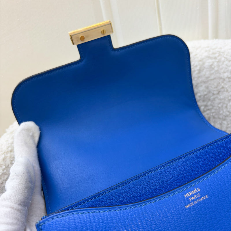 Hermes Constance 18 in Bleu Hydra Chevre Mysore Leather and GHW