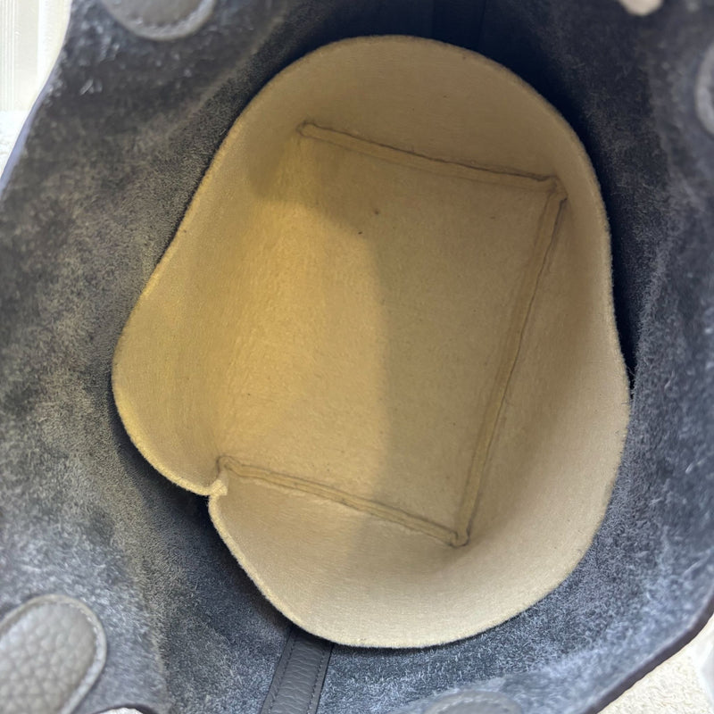 Hermes Picotin 18 in Gris Meyer Clemence Leather and GHW