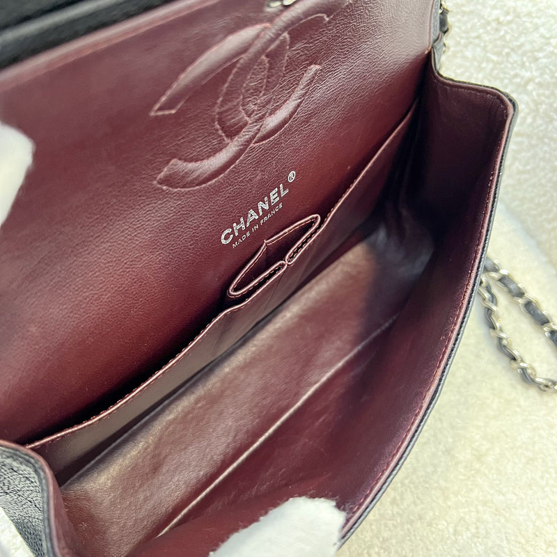 Chanel Medium Classic Flap CF in Black Caviar and SHW