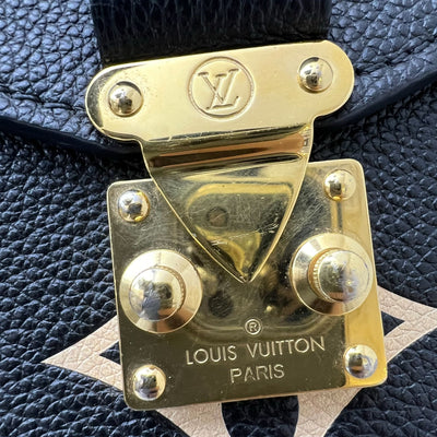 LV Pochette Metis in Bicolor Black and Creme Giant Monogram Empreinte Leather and GHW (M45773)