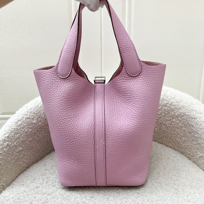 Hermes Picotin 18 in Mauve Sylvestre Clemence Leather and PHW