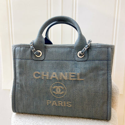 Chanel Small Deauville in 23S Blue Denim and SHW