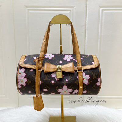 LV Vintage Louis Vuitton x Takashi Murakami Cherry Blossom Papillon Bag in Monogram Canvas