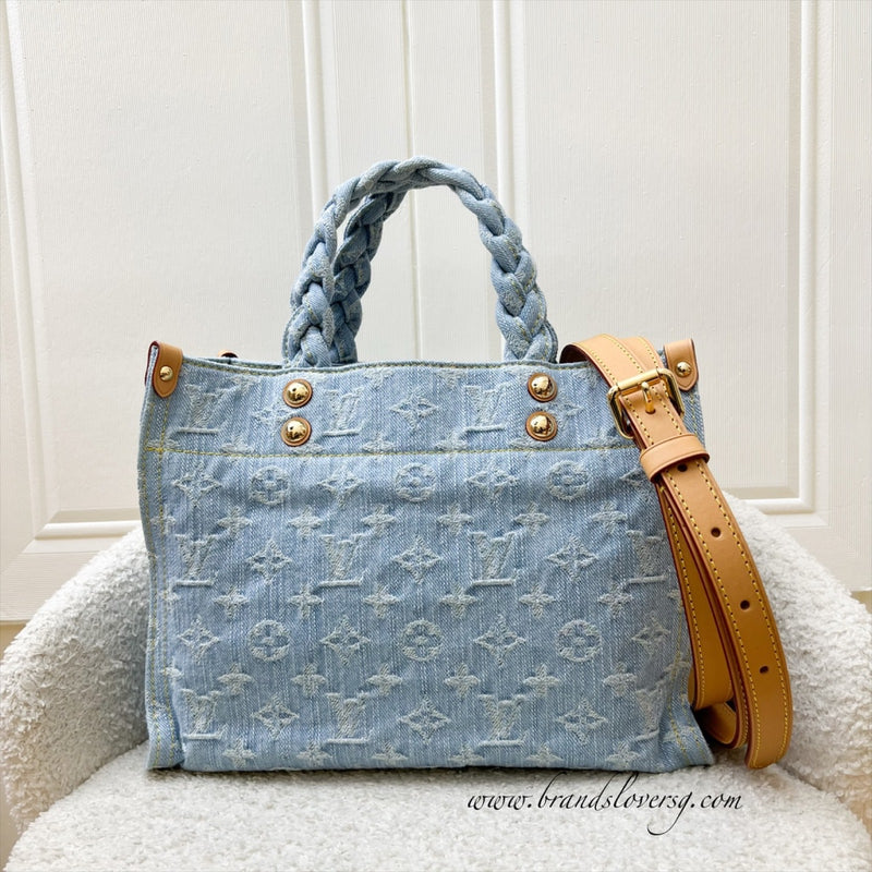 LV Let Go PM in Denim Monogram Canvas and GHW (Model: M24897)
