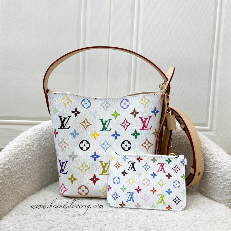 LV x TM All in BB in Murakami Multicolored Monogram Coated Canvas and GHW (Model: M13089)