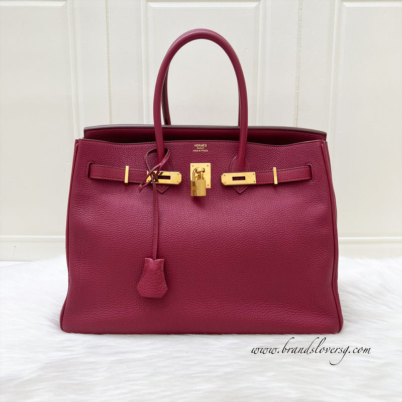 Hermes Birkin 35 in Rubis Togo Leather and GHW