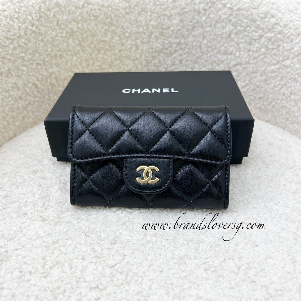 My 2021 Chanel Classic Flap Card Holder In Black Caviar Leather