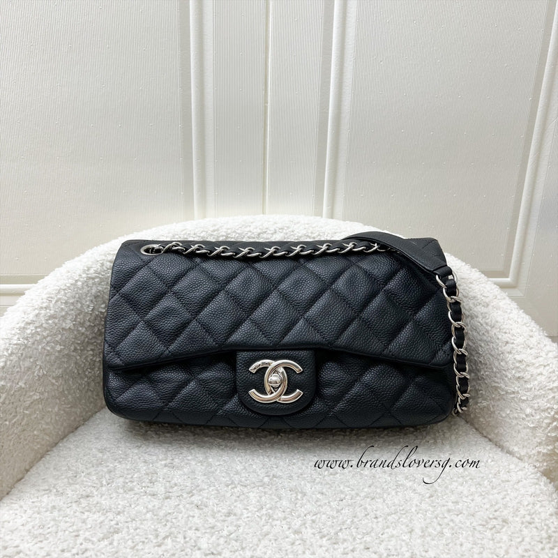 Chanel Easy Caviar Medium Flap Bag in Black Caviar and SHW