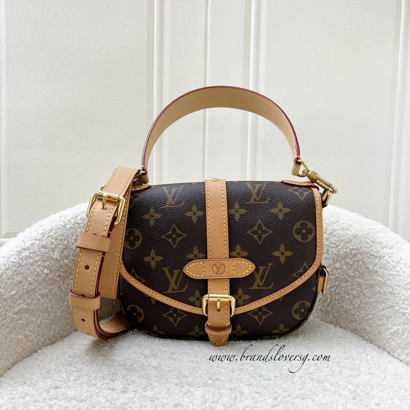 LV Saumur BB in Monogram Canvas and GHW (Model: M46740)