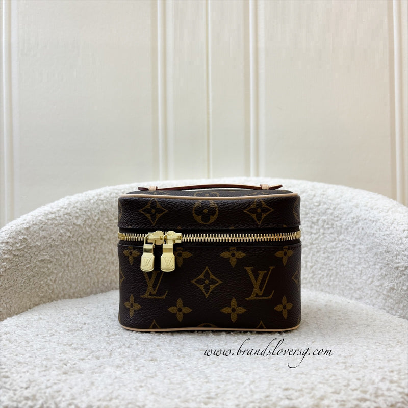 LV Nano Nice in Monogram Canvas and GHW